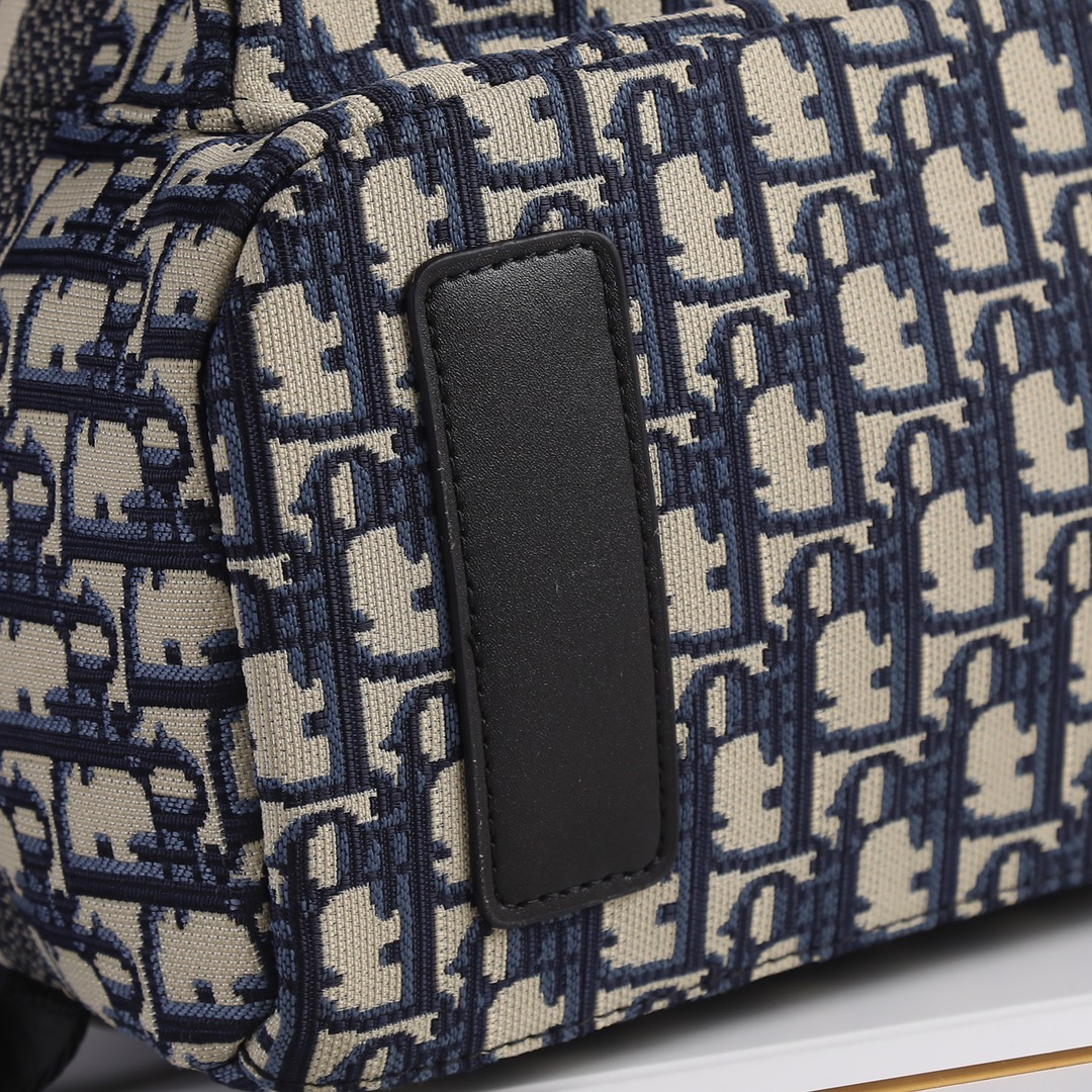 DiorTravel Backpack Blue print 6603 XB032 35cm