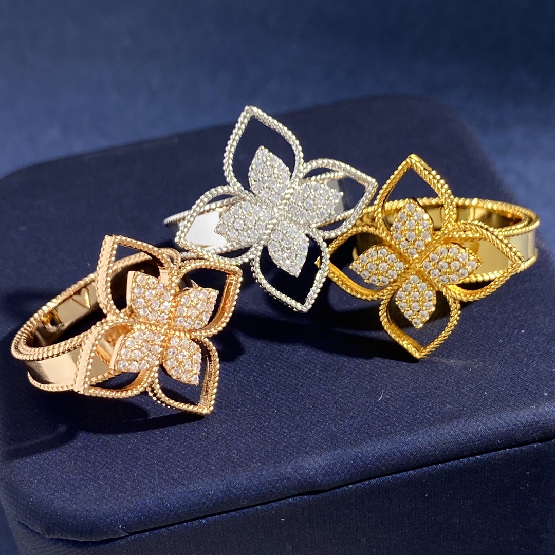 Van Cleef & Arpels Jewelry Rings Four-petal hollow ring