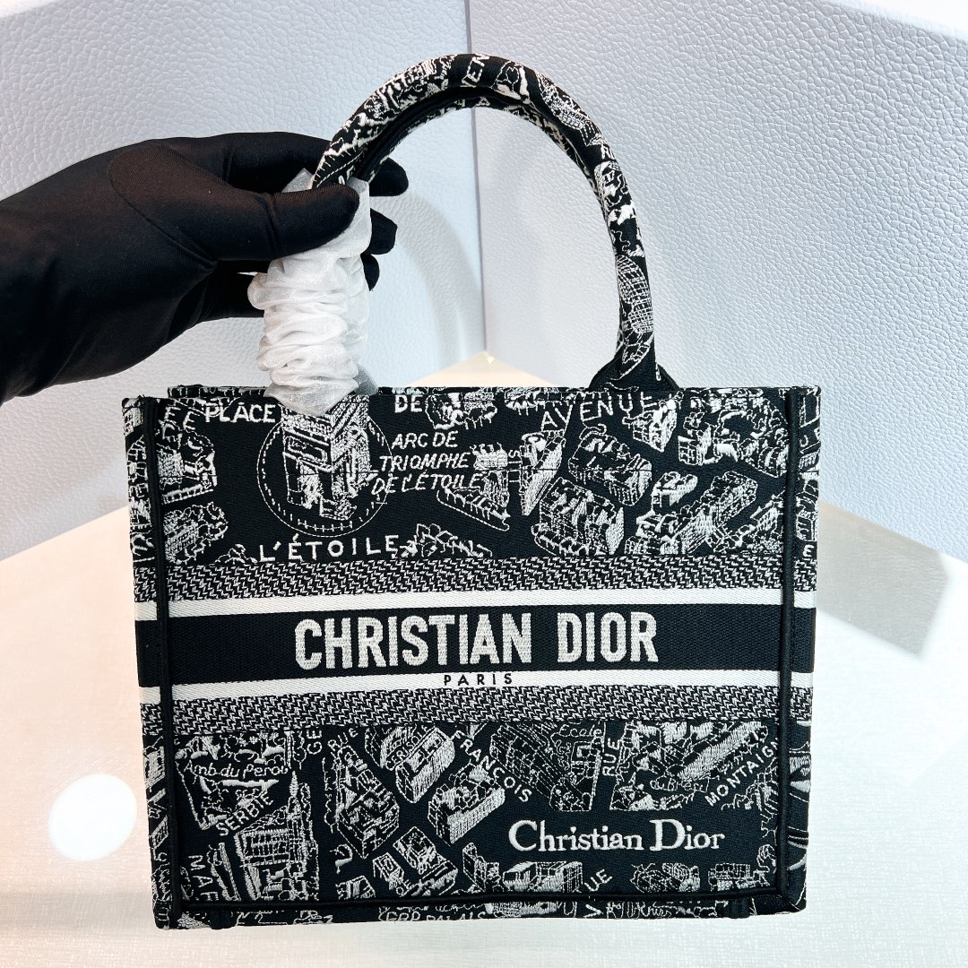 10A + top quality Small Dior Book Tote 1265 DLAM012 26.5cm