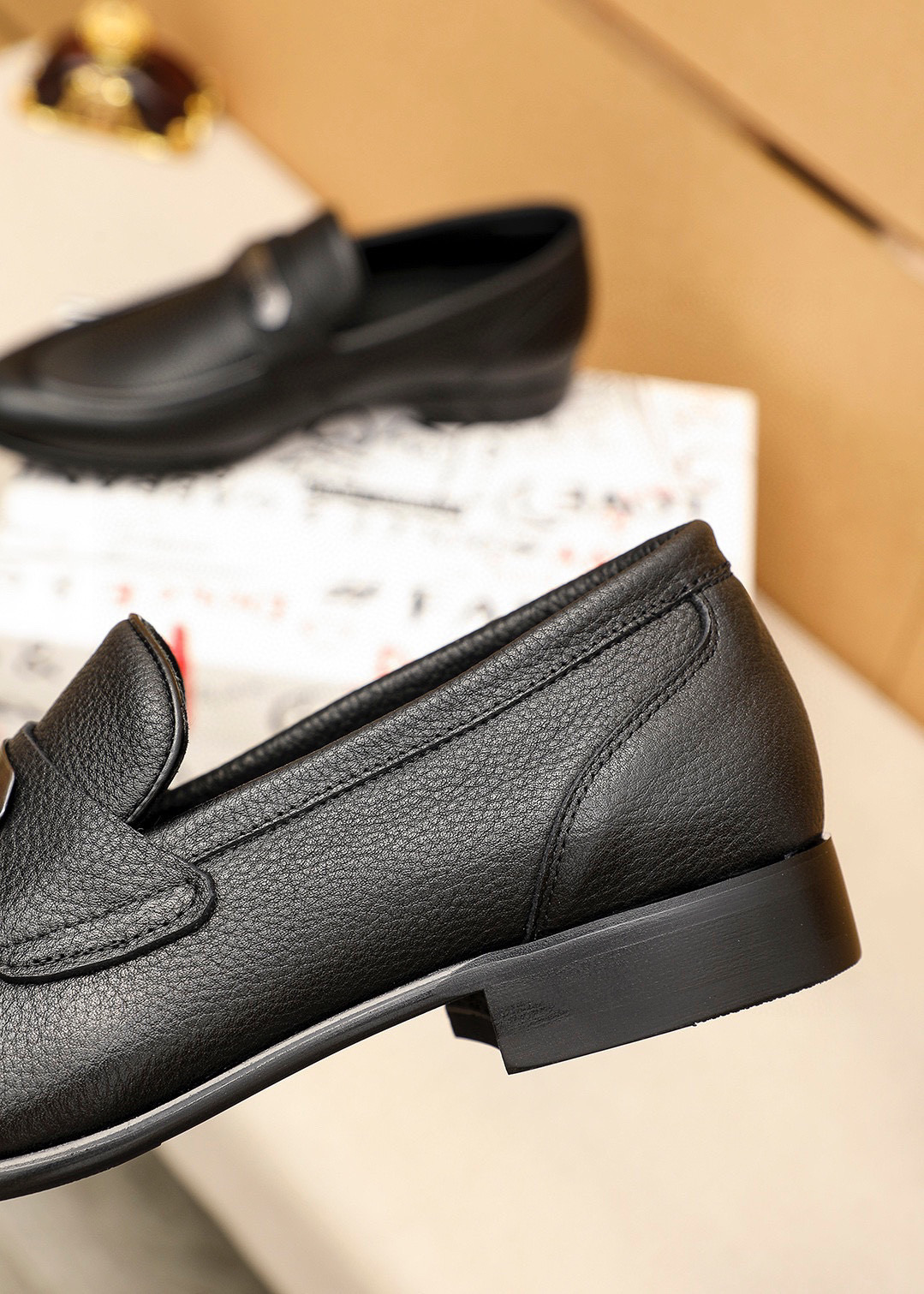 D&G Shoes Leather Shoes Imported Top-Grain Cowhide