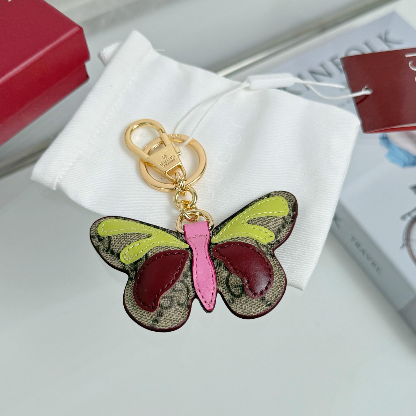 Gucci Key Chain Butterfly Keychain Charms Accessories