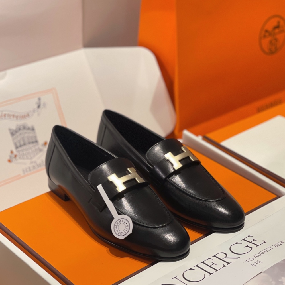 Hermes Shoes Loafers Cowhide
