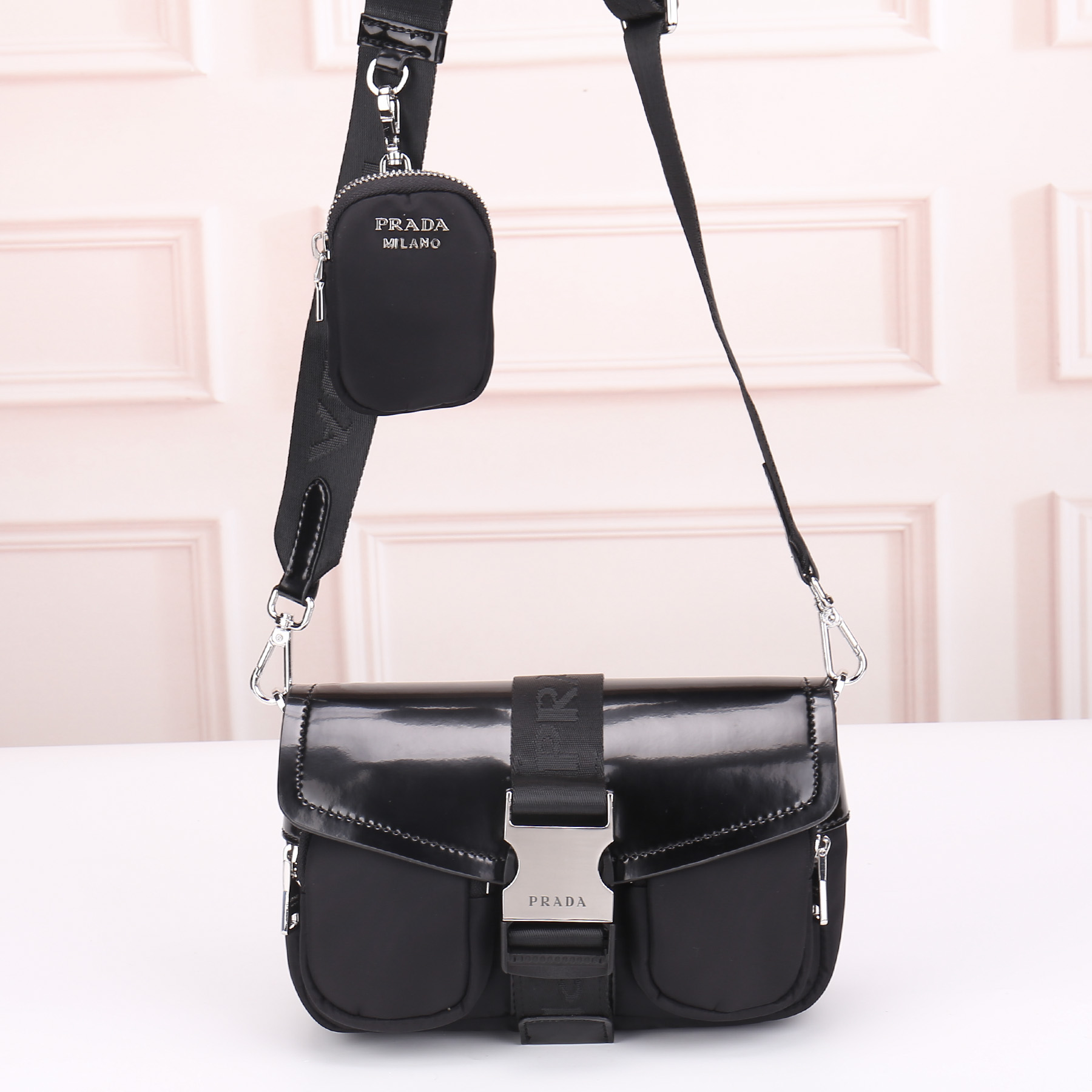 Prada Shoulder Bag 1295 TS571 23cm