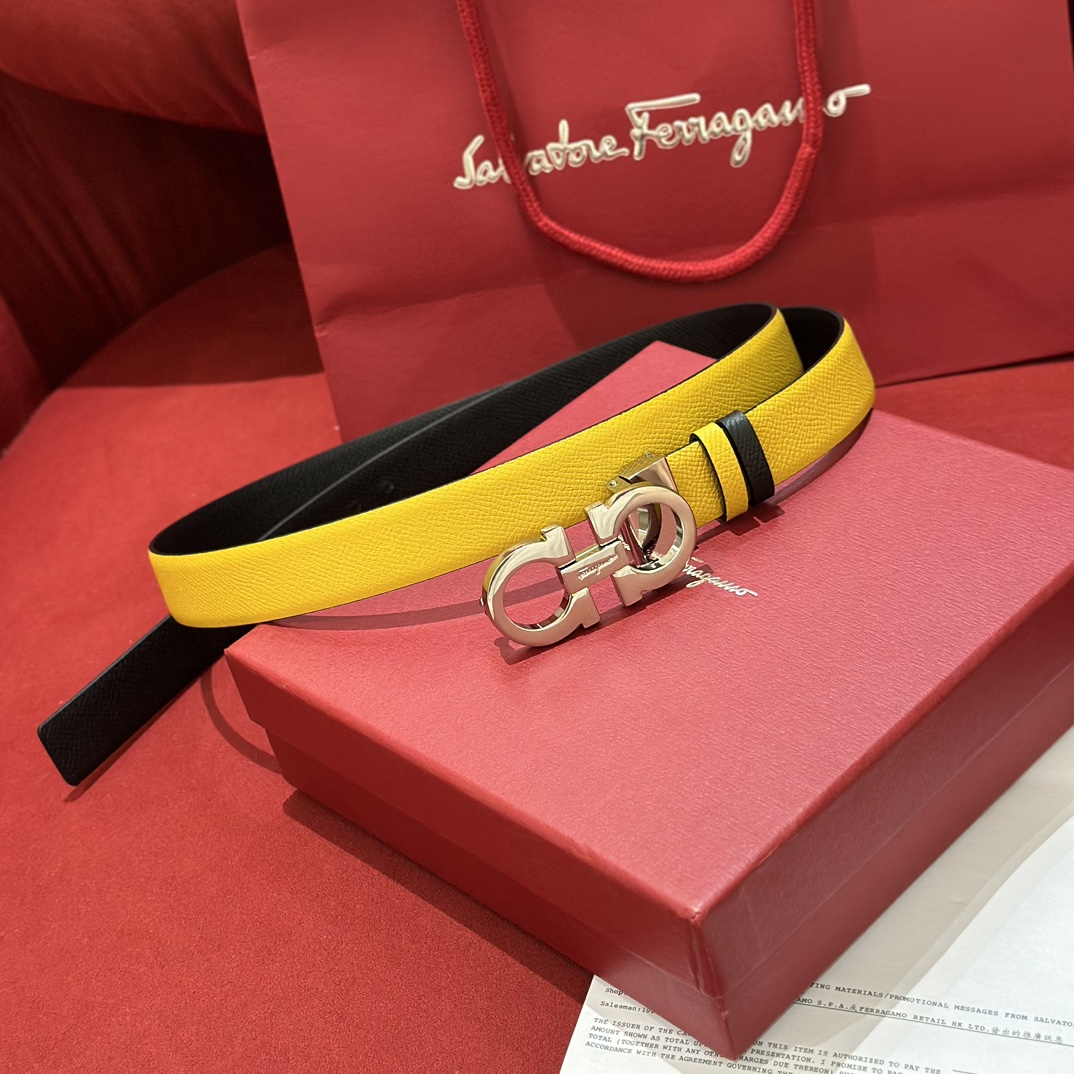 FERRAGAMO Belt 004 22PJ081 2.5cm