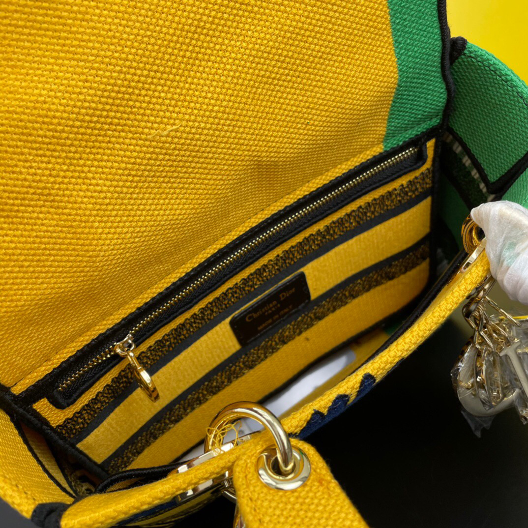 10A + top quality Dior Medium Lady D-Lite Bag M0565 LM003 24cm