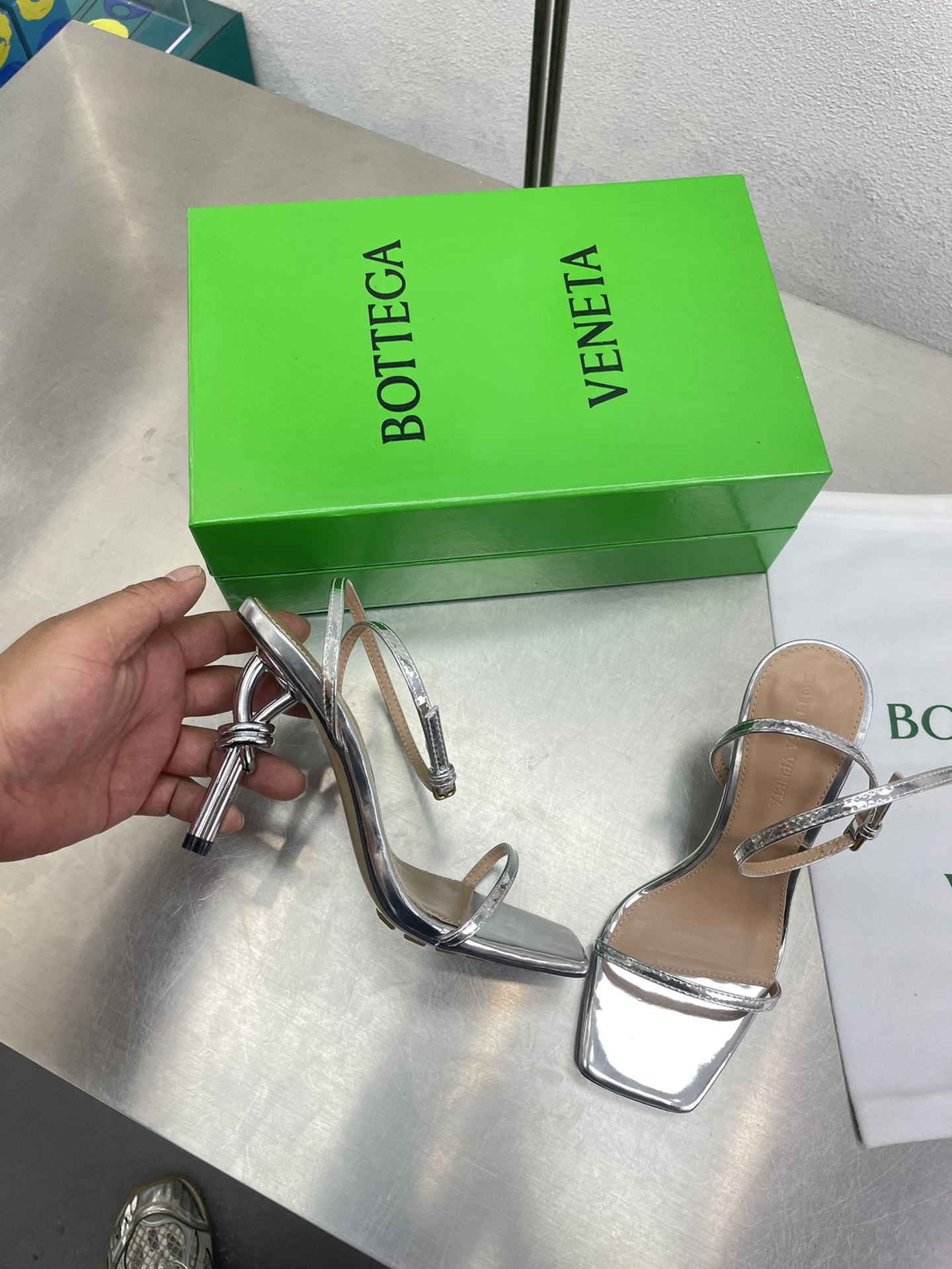 Bottega Veneta Shoes Sandals Knot Sheepskin