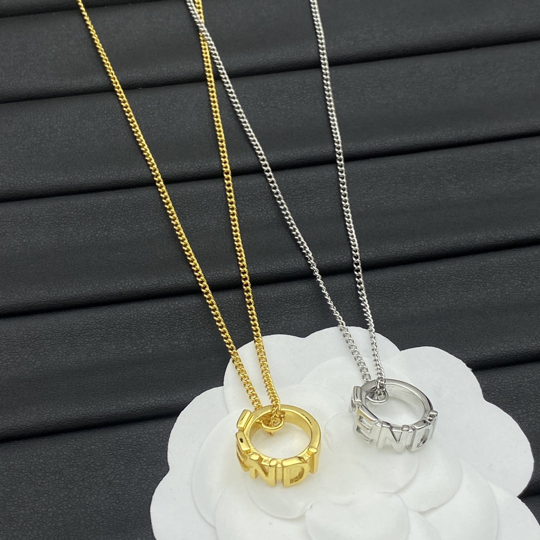 Fendi Jewelry Necklace Ring Necklace