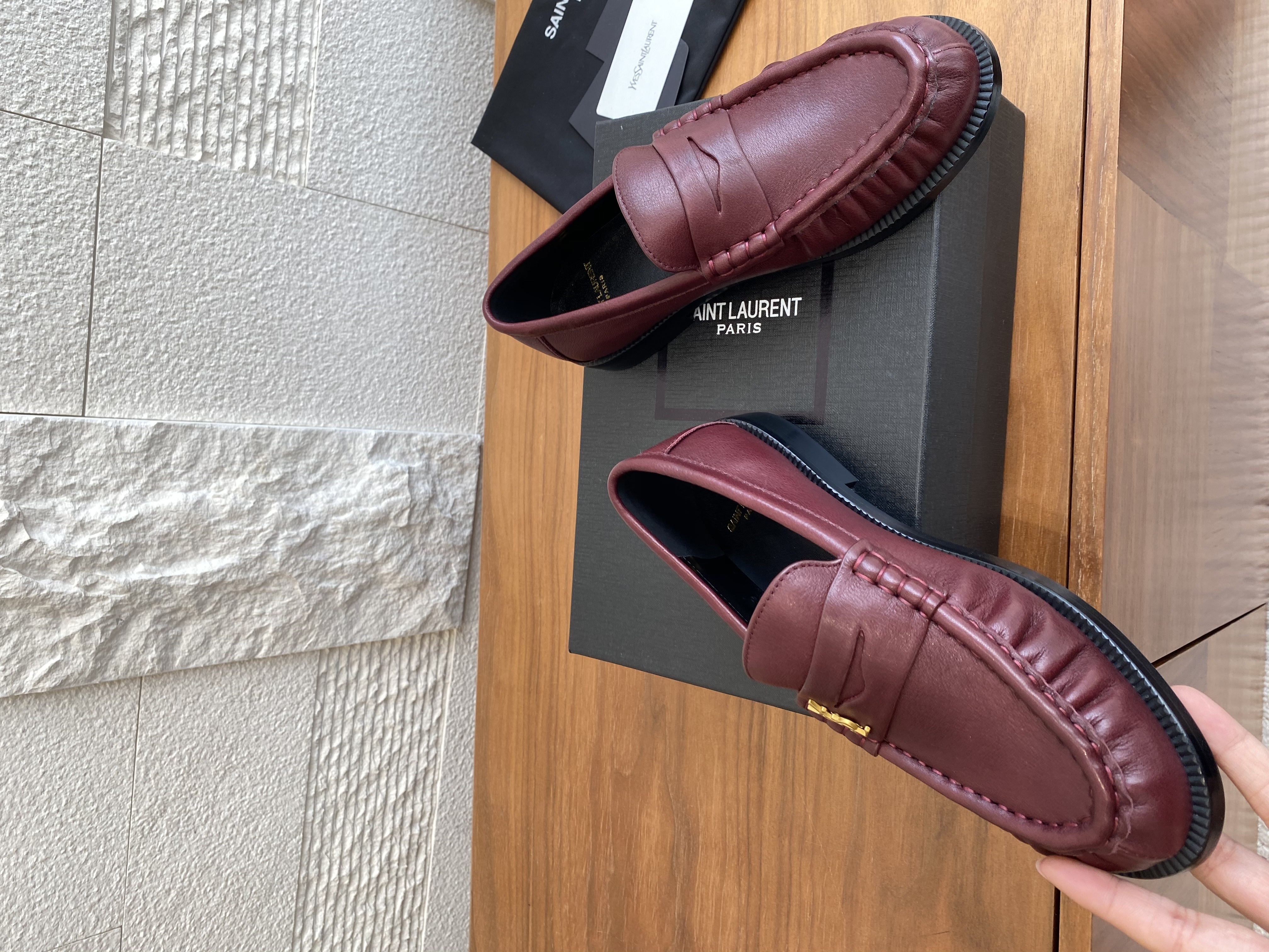 Saint Laurent Shoes Loafers Cowhide