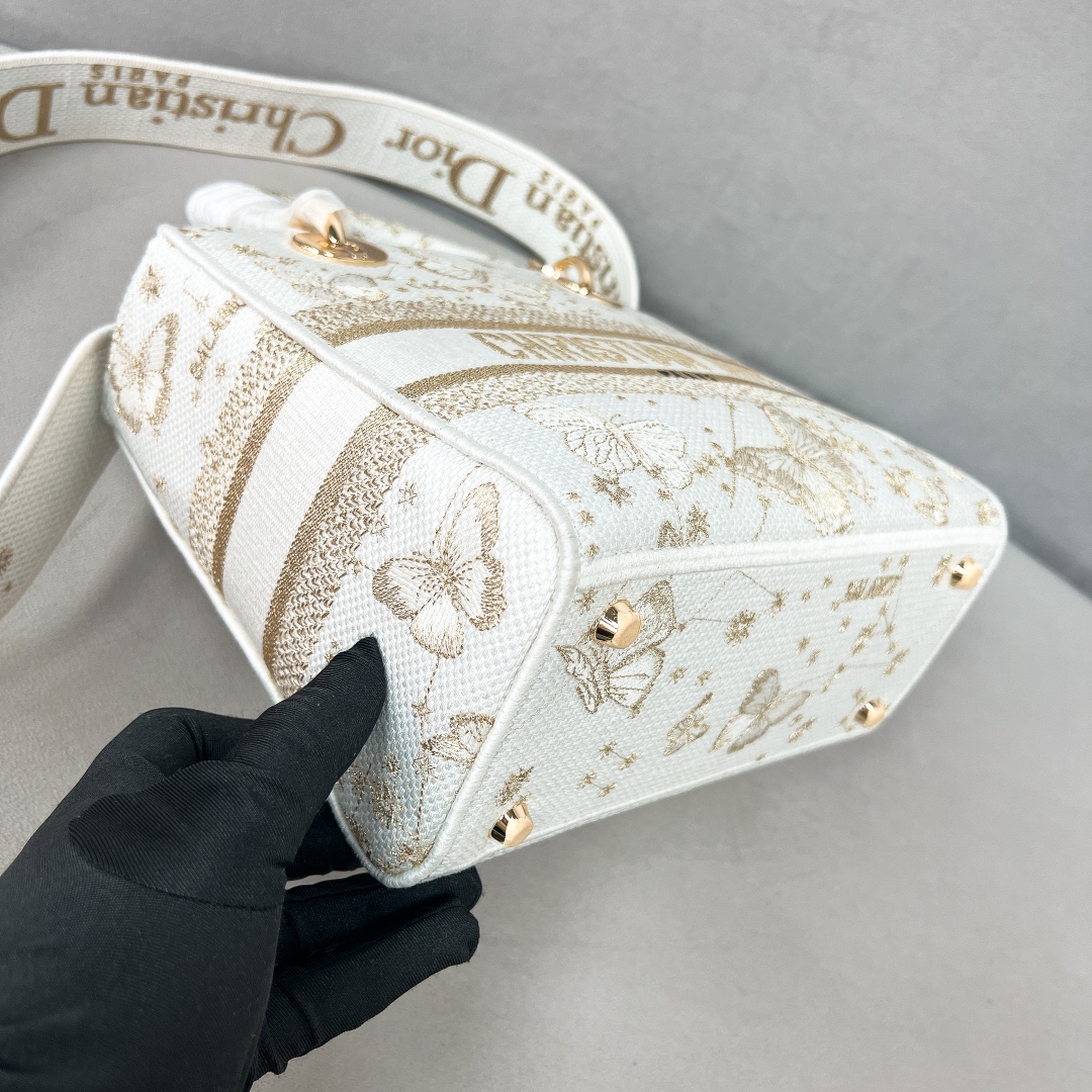 10A + top quality Dior Lady D-Lite Bag 9921 LM082 17cm