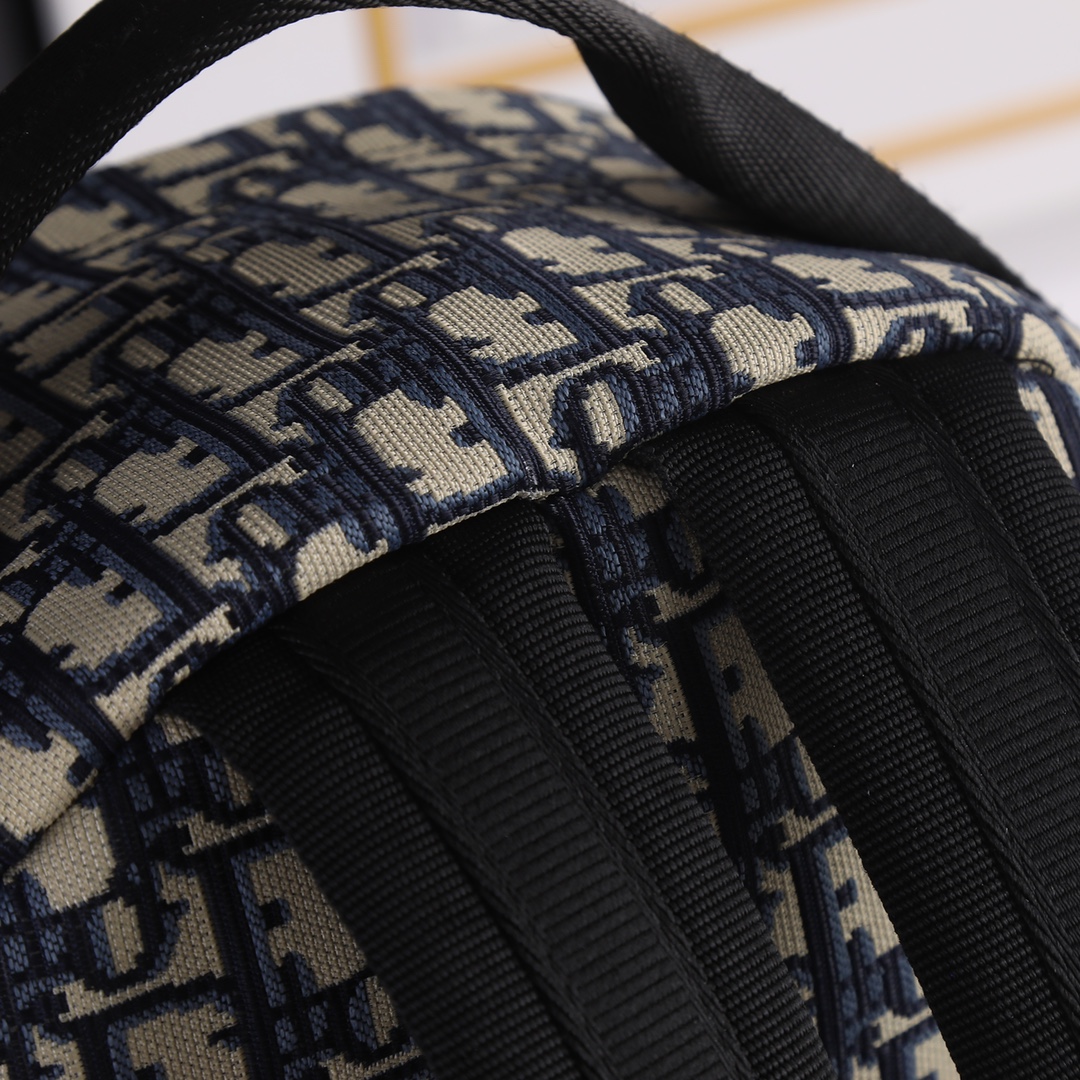 DiorTravel Backpack Blue print 6603 XB032 35cm