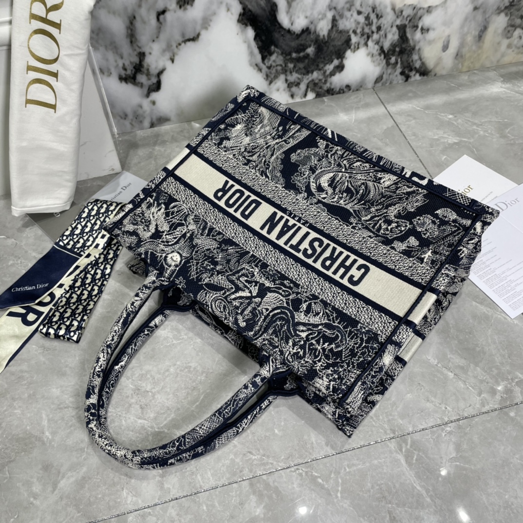 10A + top quality Medium Dior Book Tote 0175 XB022 36cm
