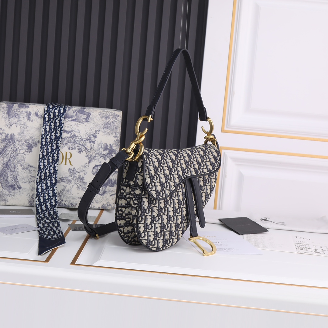 Saddle Bag Blue print 6677 XB012 25.5cm