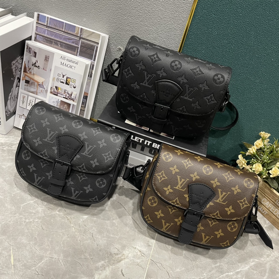 LV Montsouris Messenger Bag M47060 LM051 20cm