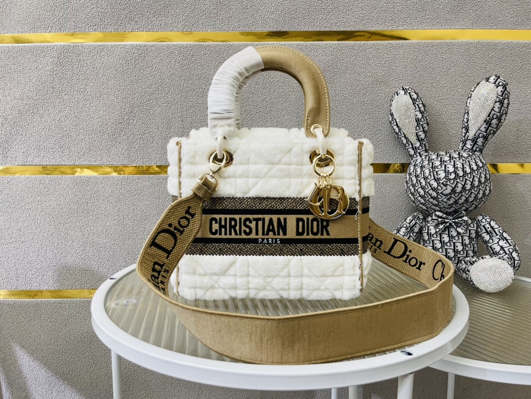 10A + top quality Dior Medium Lady D-Lite Bag 9920 DD003 24cm