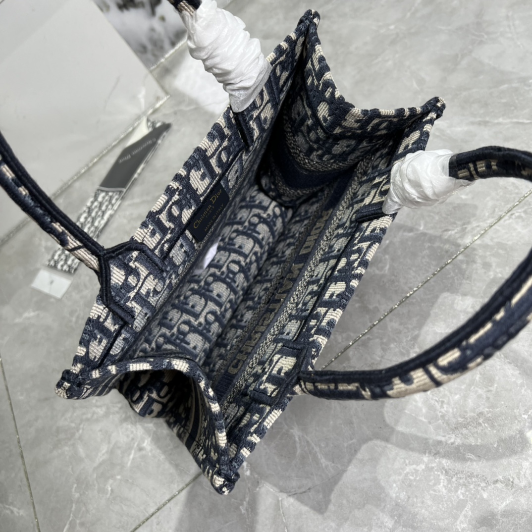 10A + top quality Small Dior Book Tote 0175 XB012 26cm