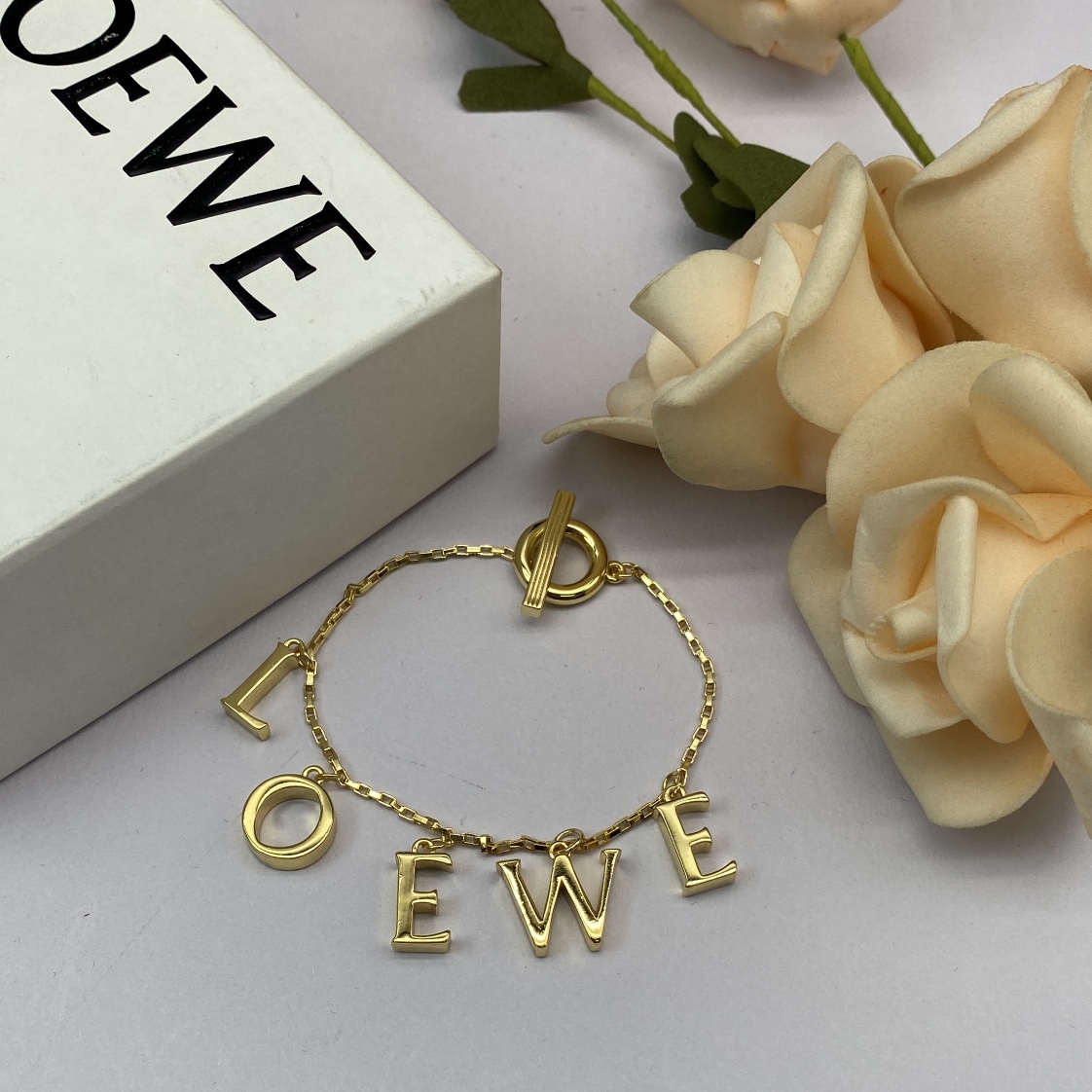 Loewe Jewelry Bracelets Monogram Pendant Bracelet