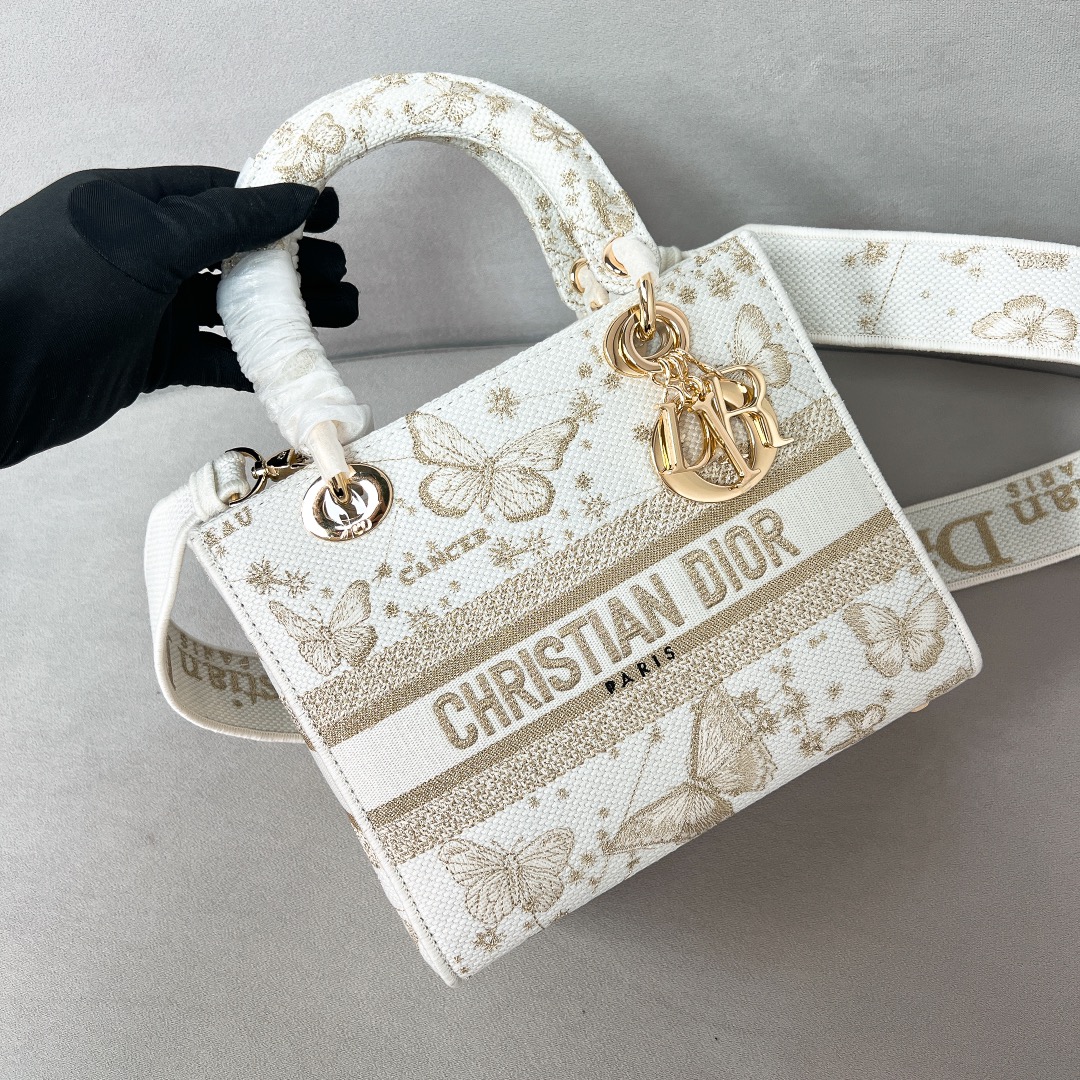 10A + top quality Dior Lady D-Lite Bag 9921 LM082 17cm