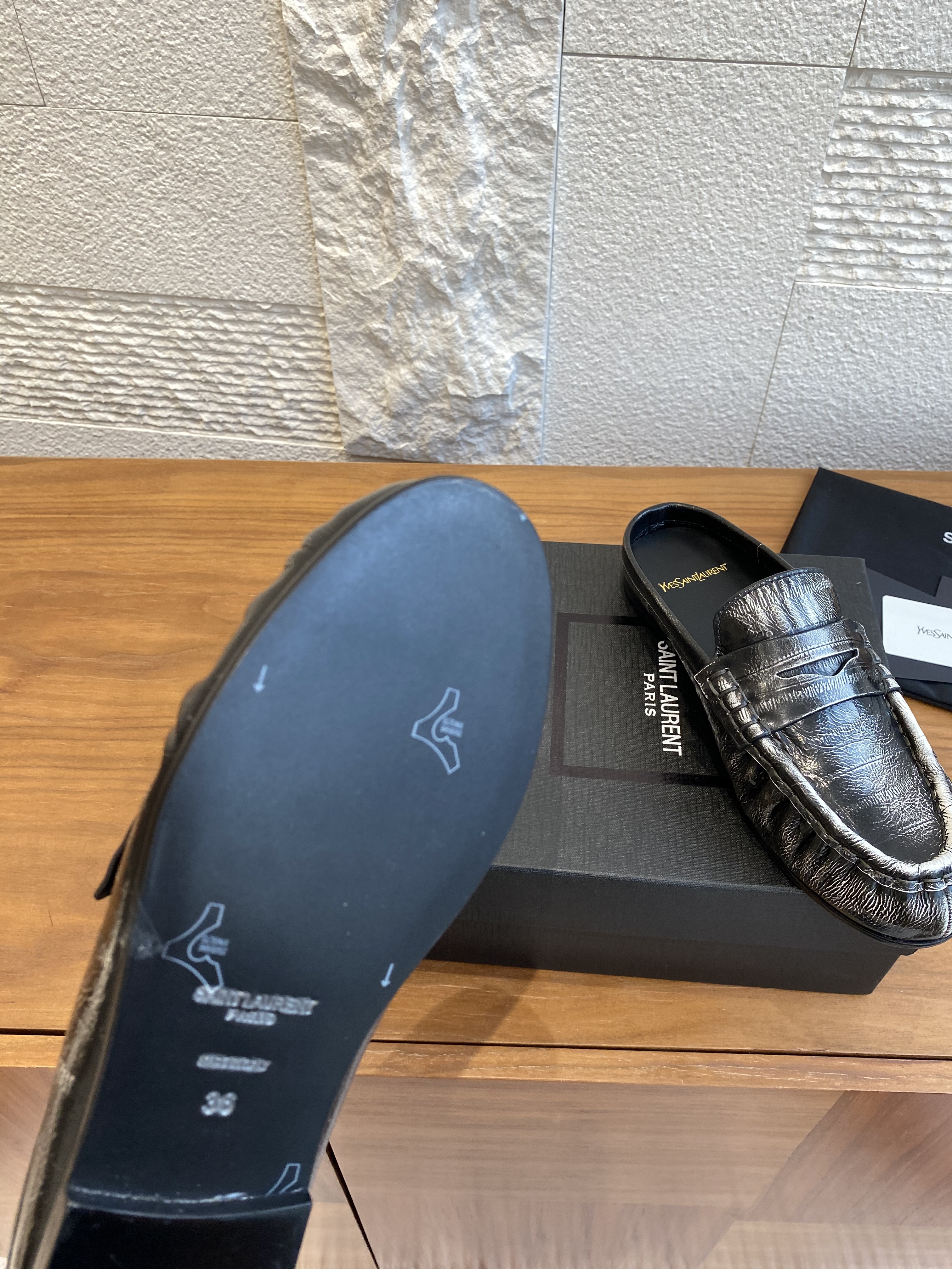 Saint Laurent Shoes Loafers Cowhide