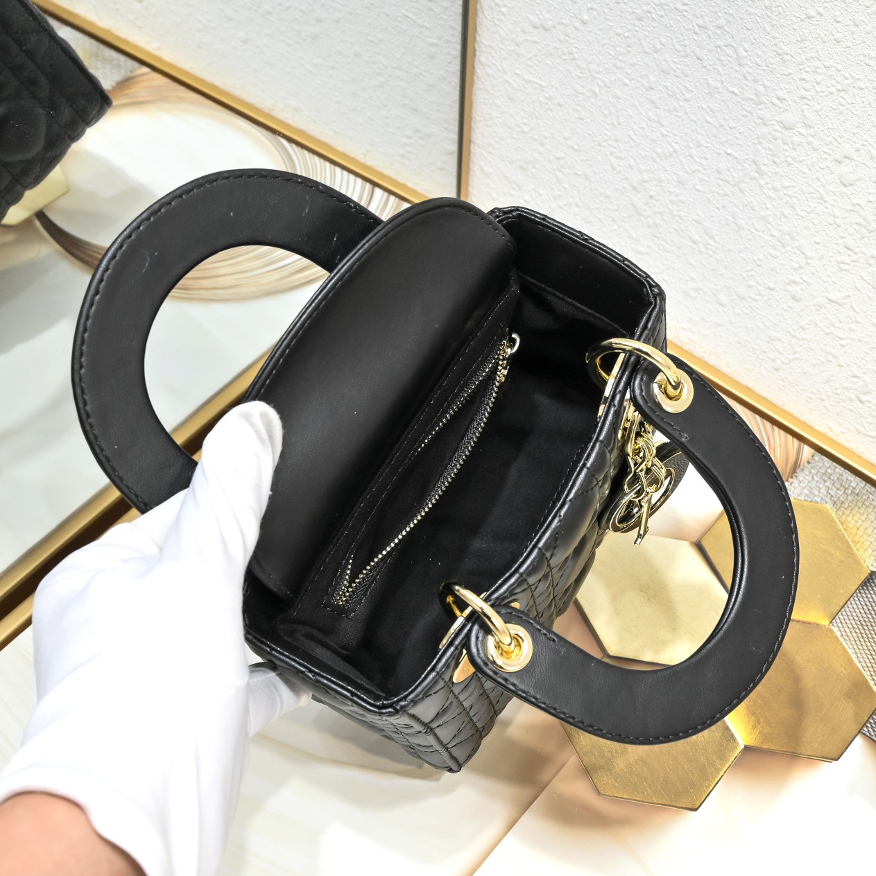 Dior Mini Lady Dior Bag 2077 XB051 17cm