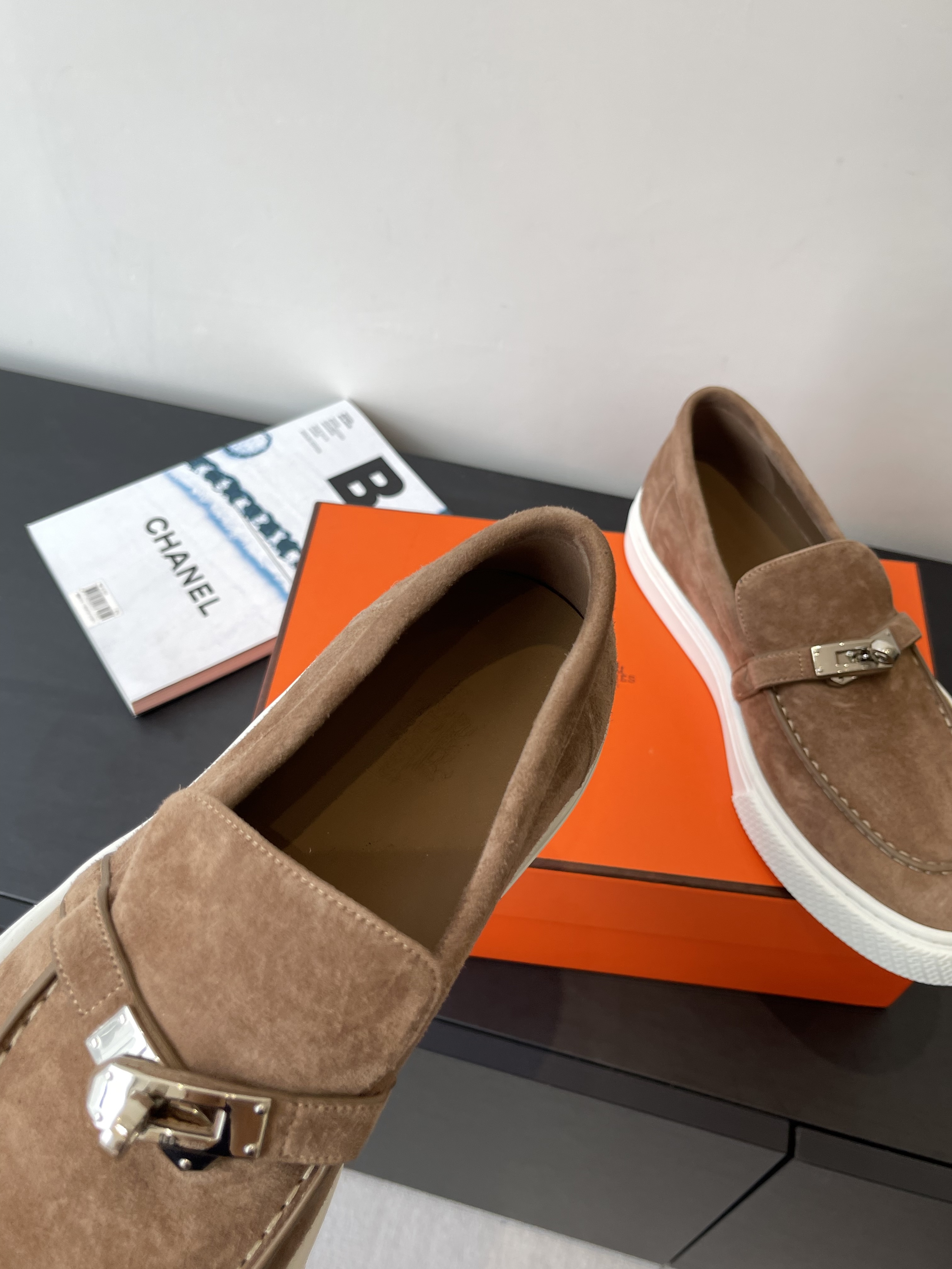 Hermes Shoes Loafers Cowhide