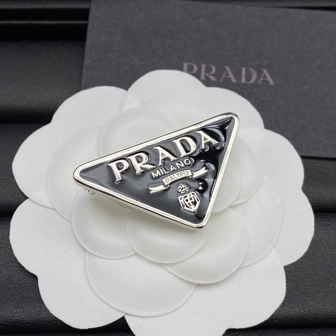Prada Jewelry Brooches Triangle