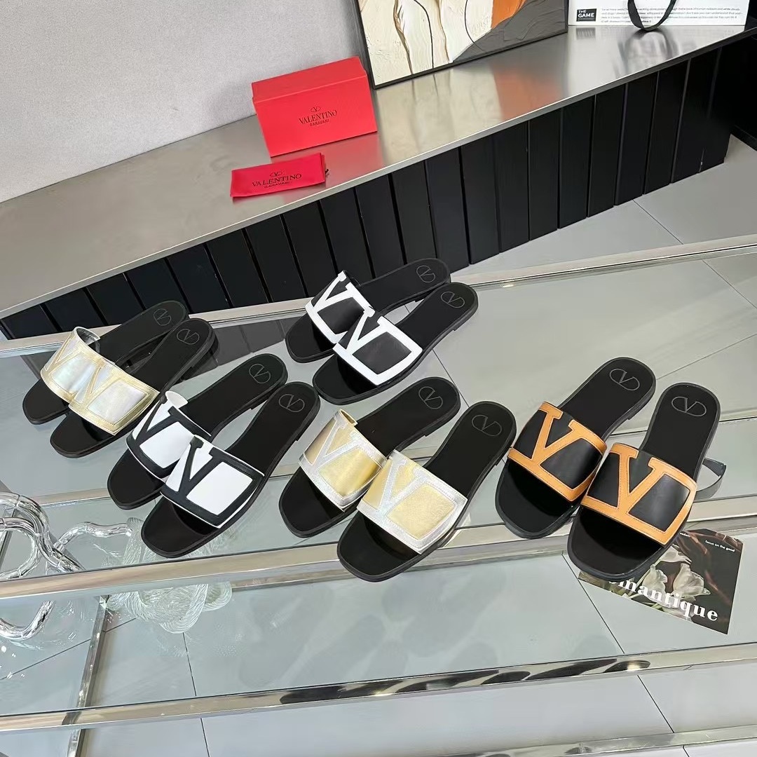 Valentino Shoes Ladies' Favorite Slipper  Summer flat women's slippers