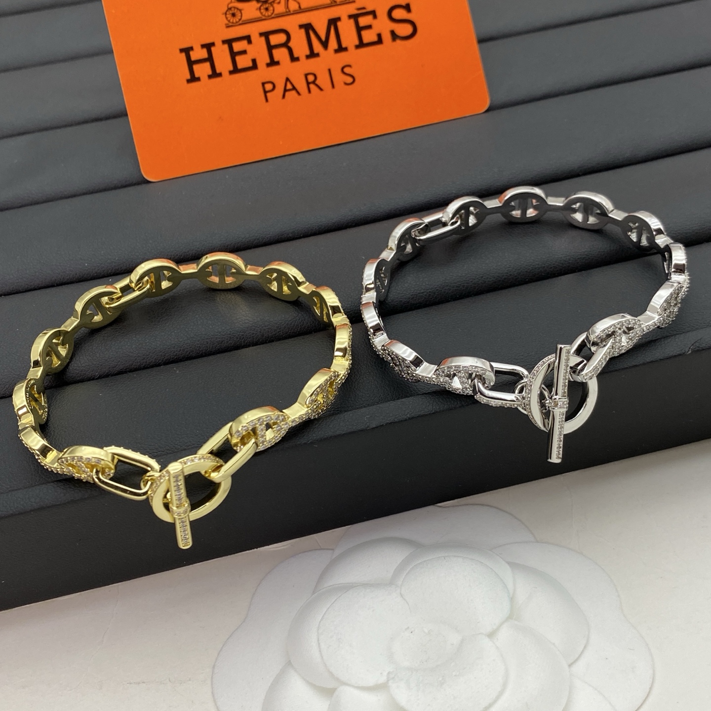 Hermes Jewelry Bracelets Pig nose ring buckle design
