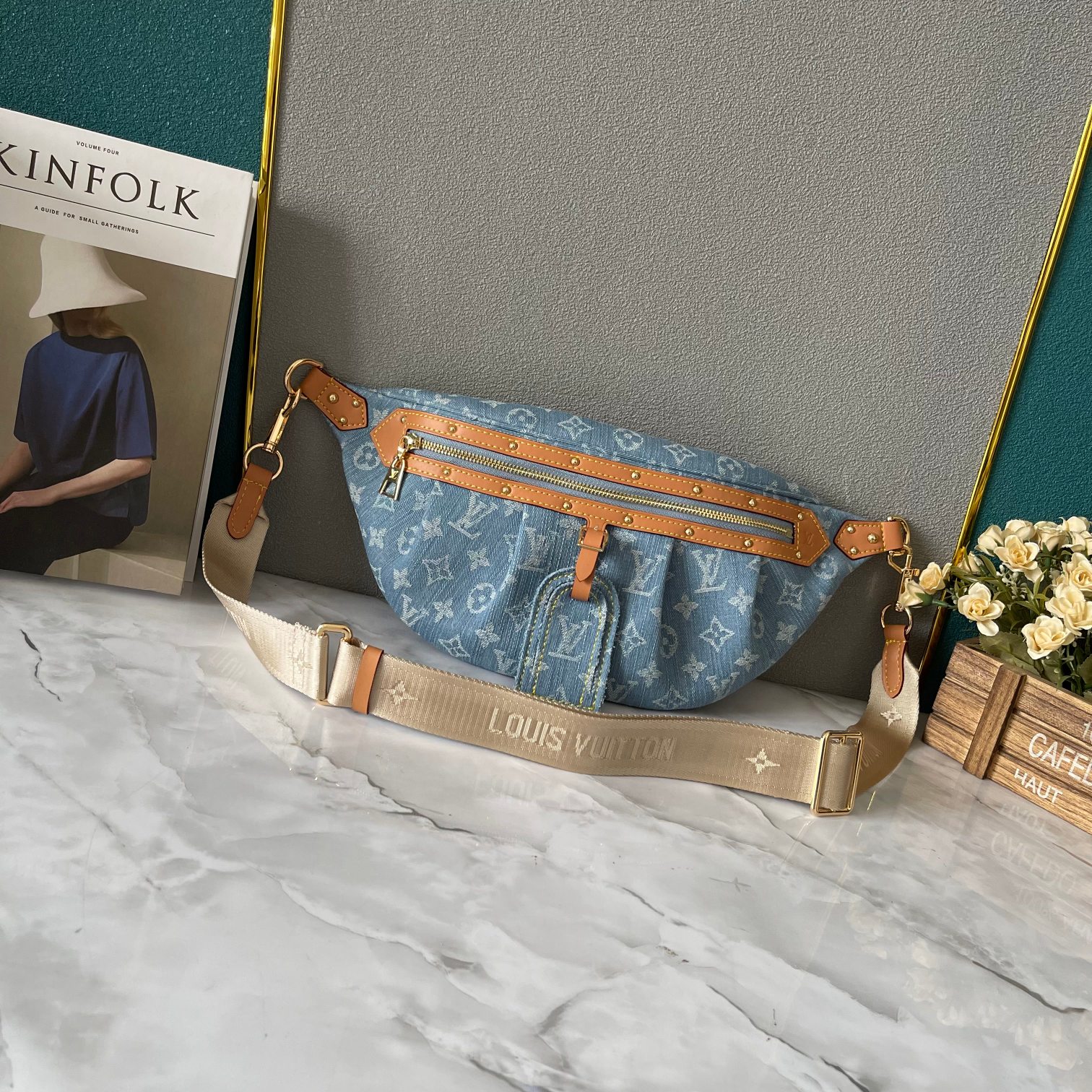 LV High Rise Waist Bag M46837 LM041 38cm