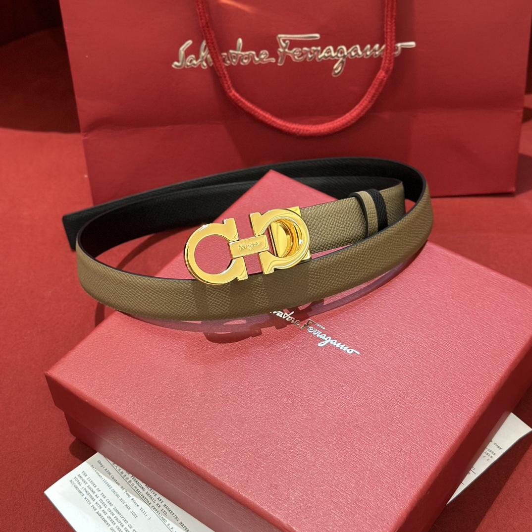 FERRAGAMO Belt 005 22PJ081 2.5cm