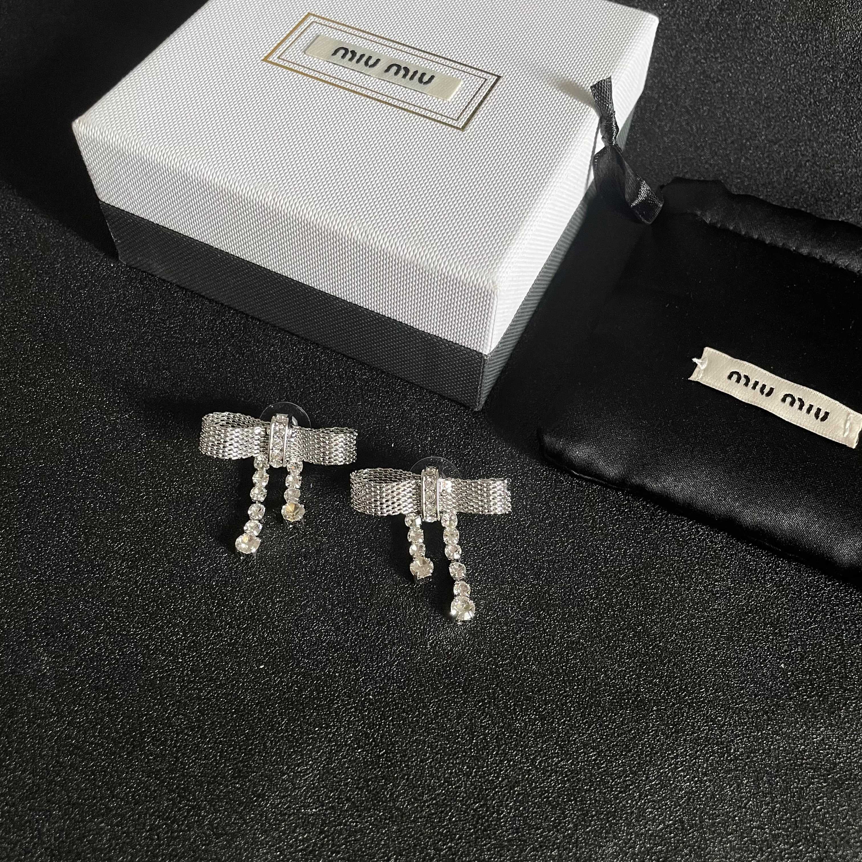 Miu Miu Jewelry Earring Bow Earrings