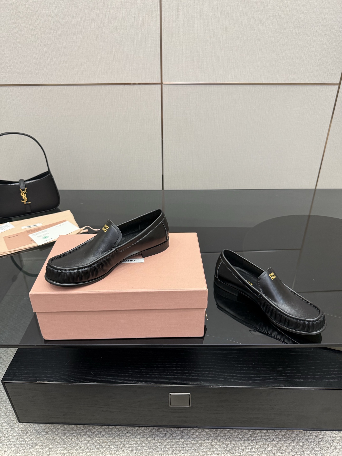 Miu Miu Shoes Loafers Leather