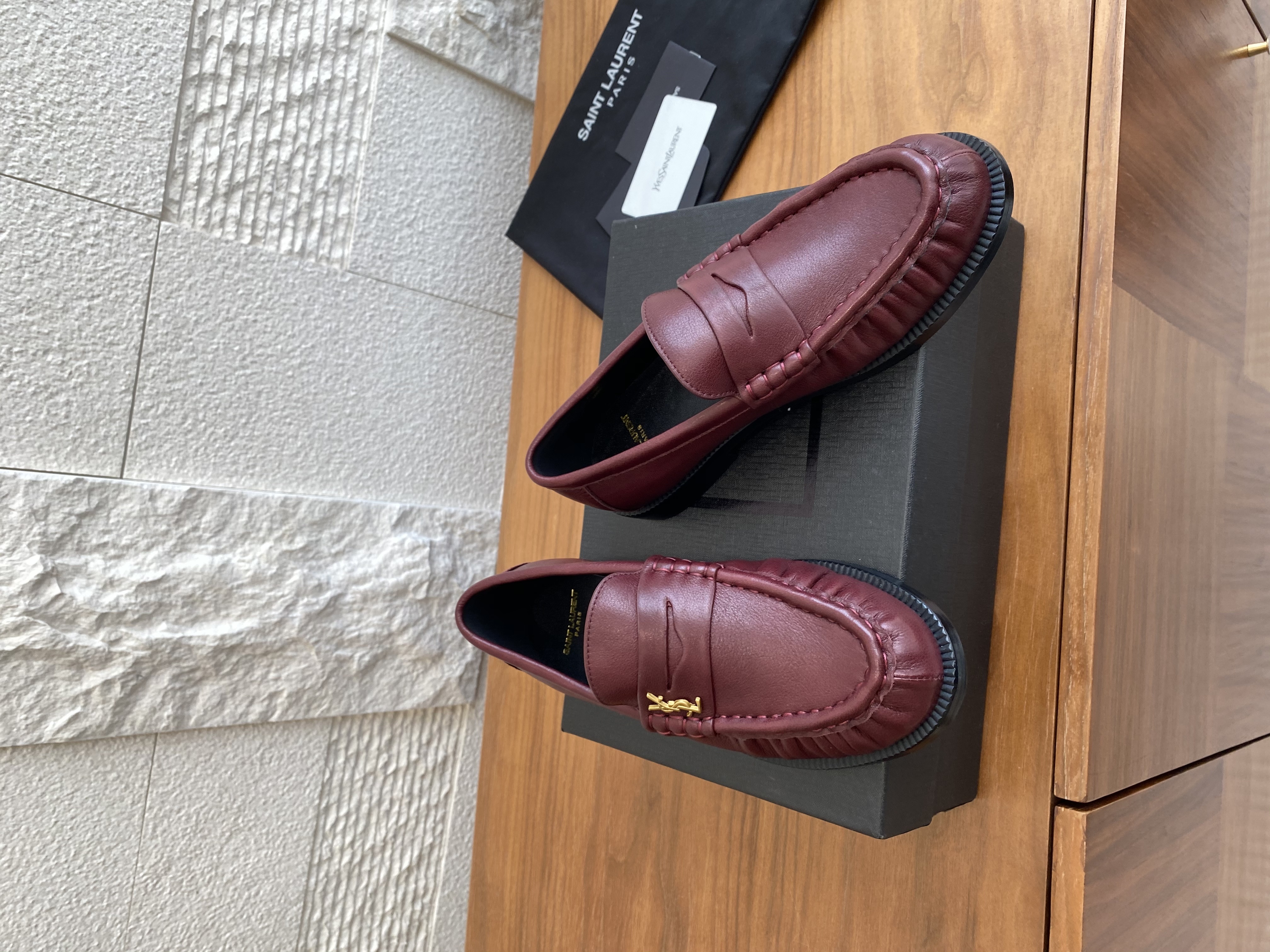 Saint Laurent Shoes Loafers Cowhide