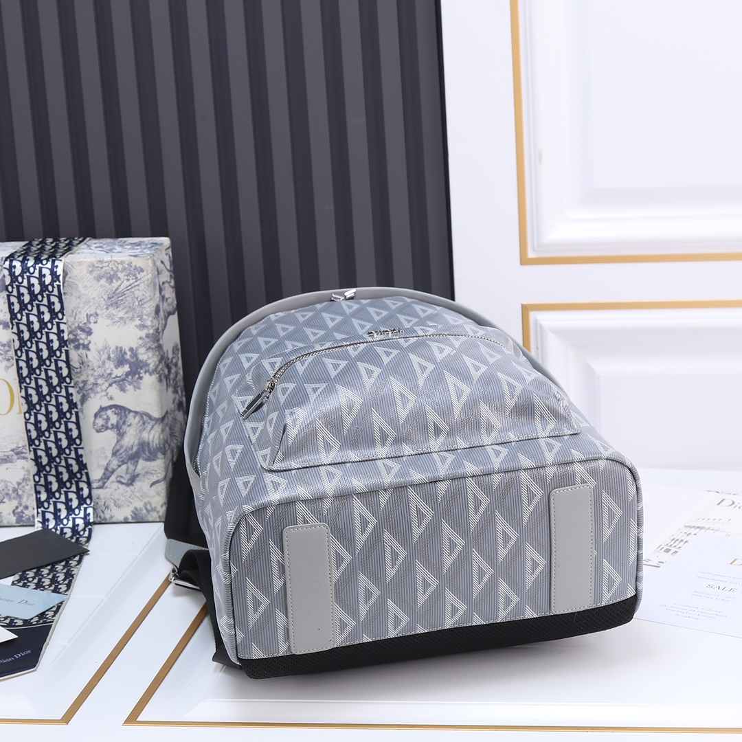 Large Rider Backpack Gray canvas 6601 LM032 30cm