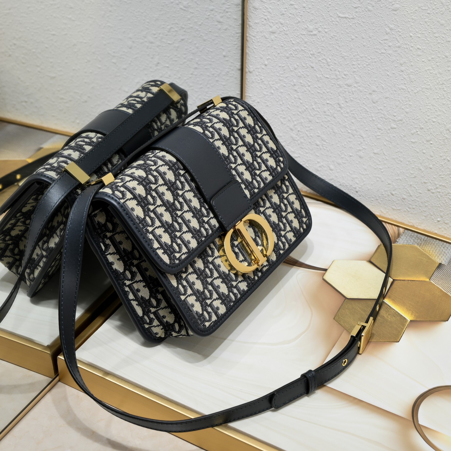 30 Montaigne Bag Blue print CD-1001 XB071 24cm