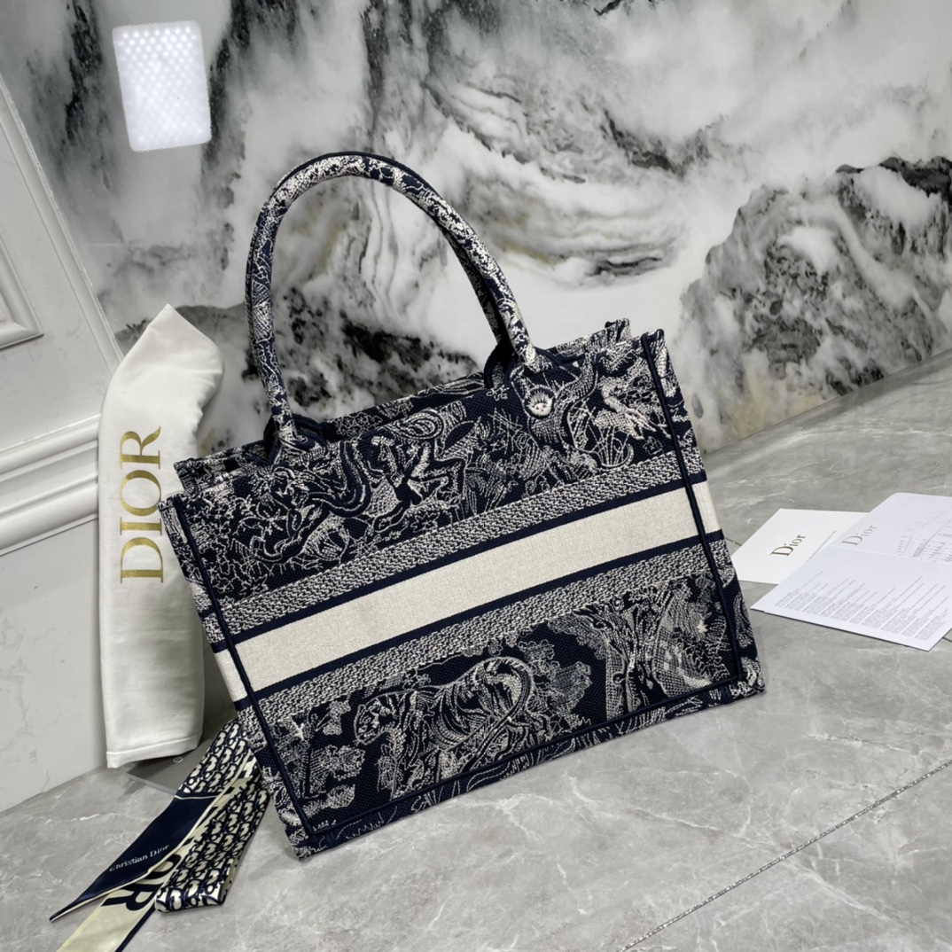 10A + top quality Medium Dior Book Tote 0175 XB022 36cm