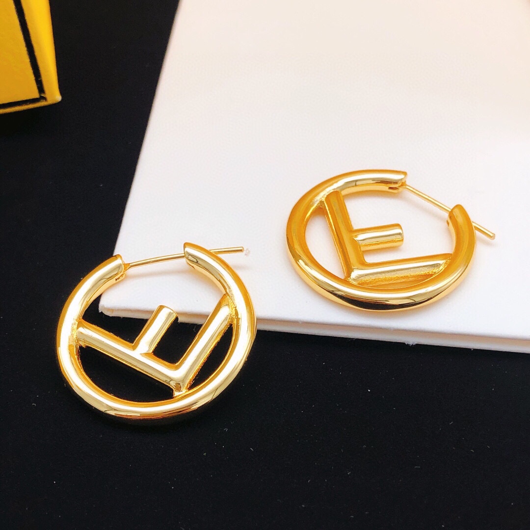 Fendi Jewelry Earring Earring Round Smooth
