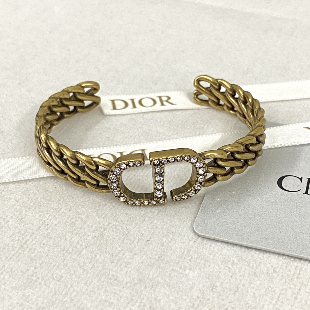 Dior Jewelry Bangle  Dior rhinestone CD