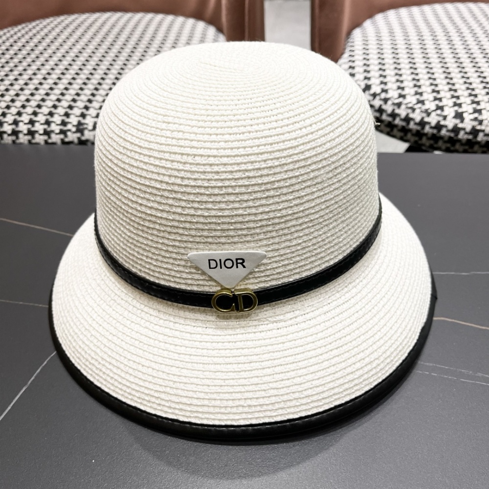 Dior Hat Bucket Straw Hat Basin Hat Accessories