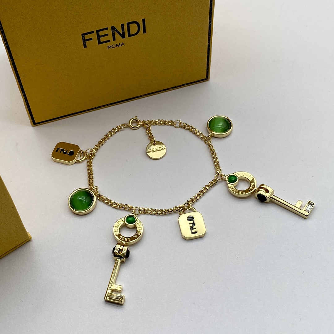 Fendi Jewelry Bracelets Keychain Design