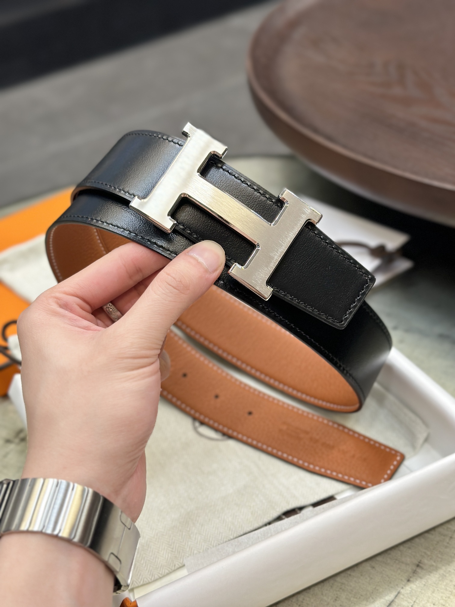 Hermes Belt 017 22PJ081 3.8cm