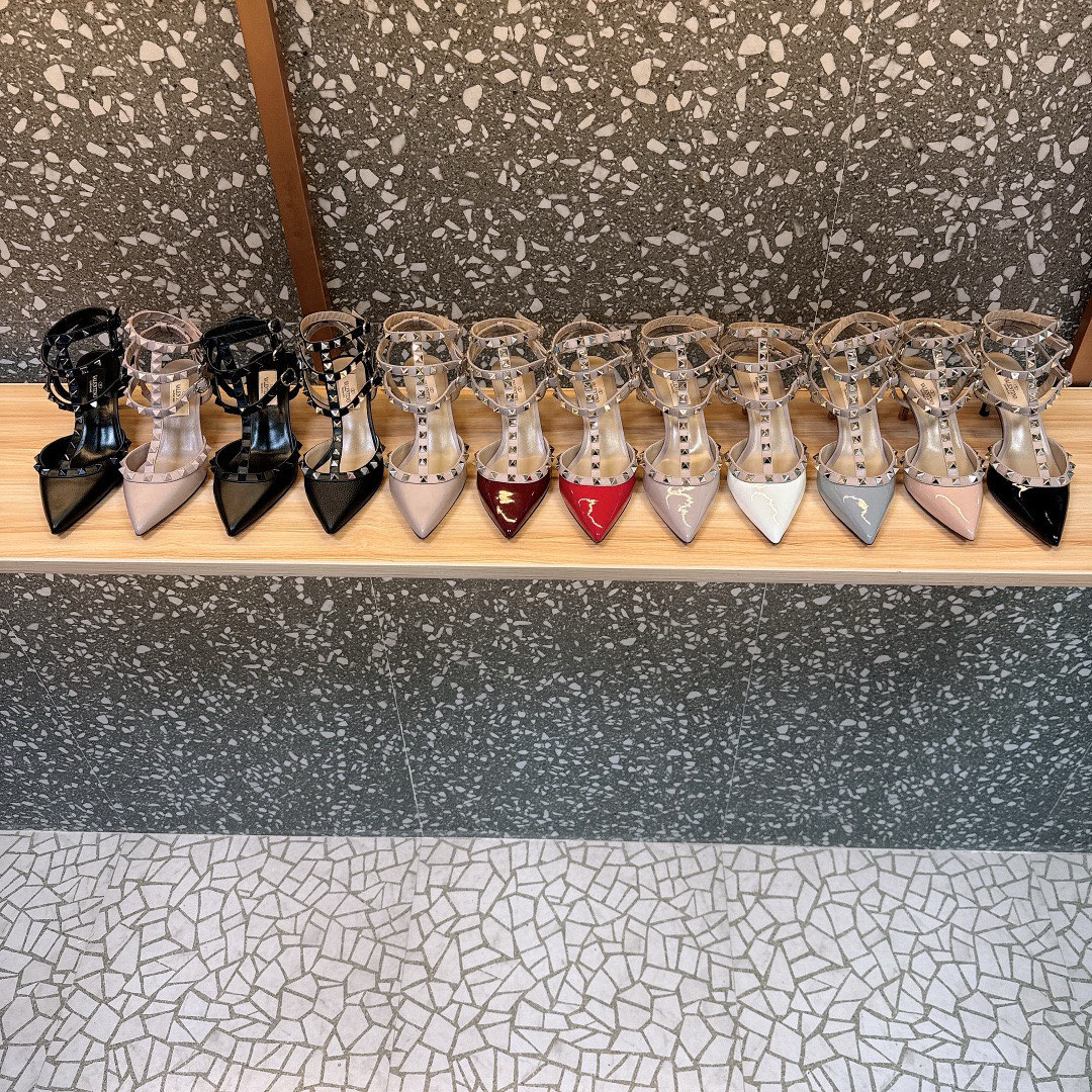 Valentino Shoes Classic rivet pointed high heels