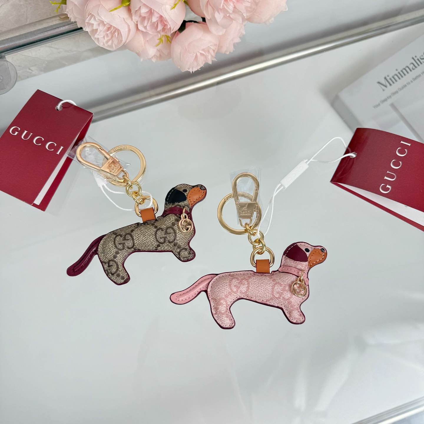 Gucci Key Chain Dachshund Keychain Charms Accessories