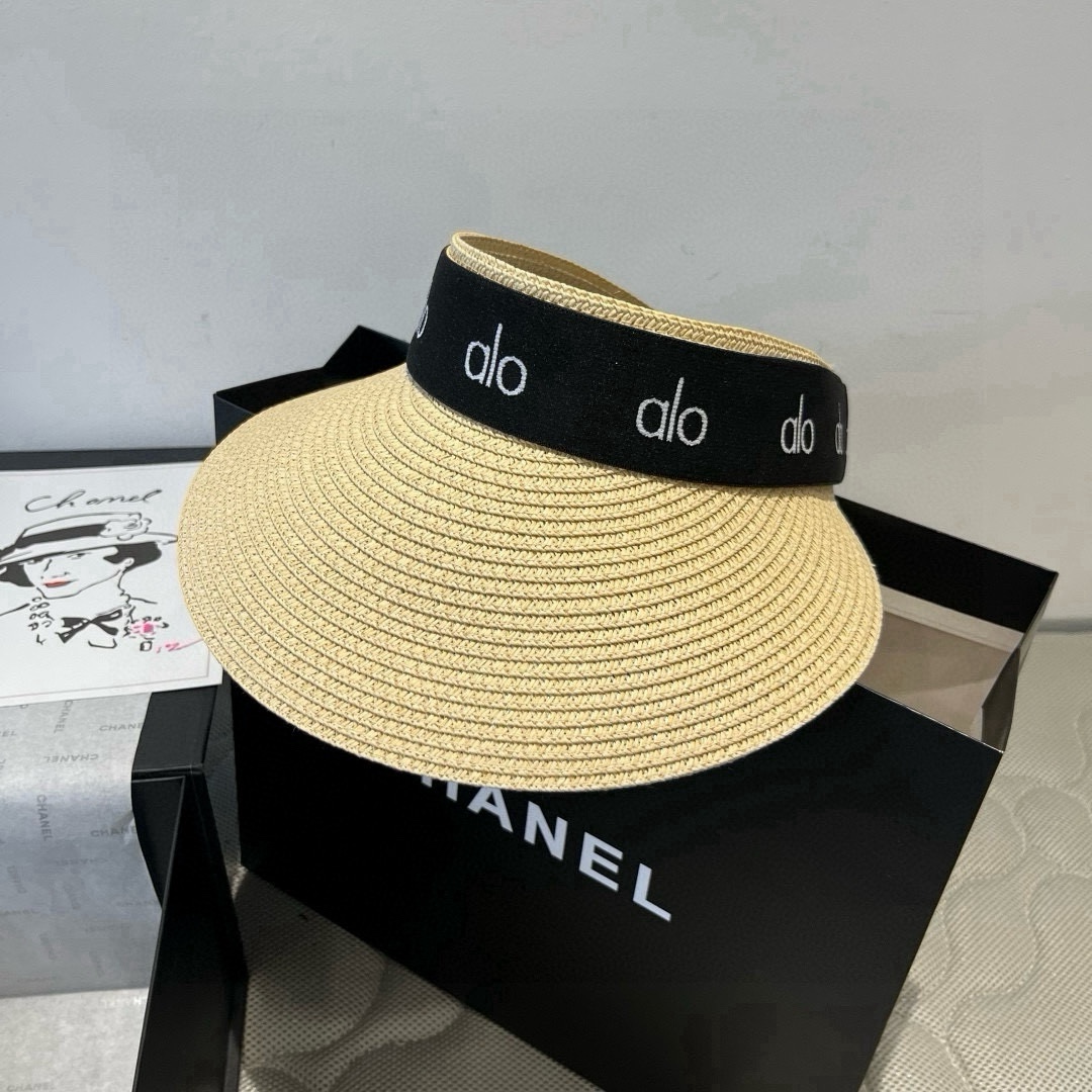 Alo Hat Straw Visor Hats Accessories