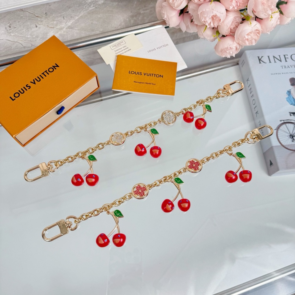 Louis Vuitton Key Chain LV X TM Monogram Cherry Blossom Keychain Bag Chain Accessories