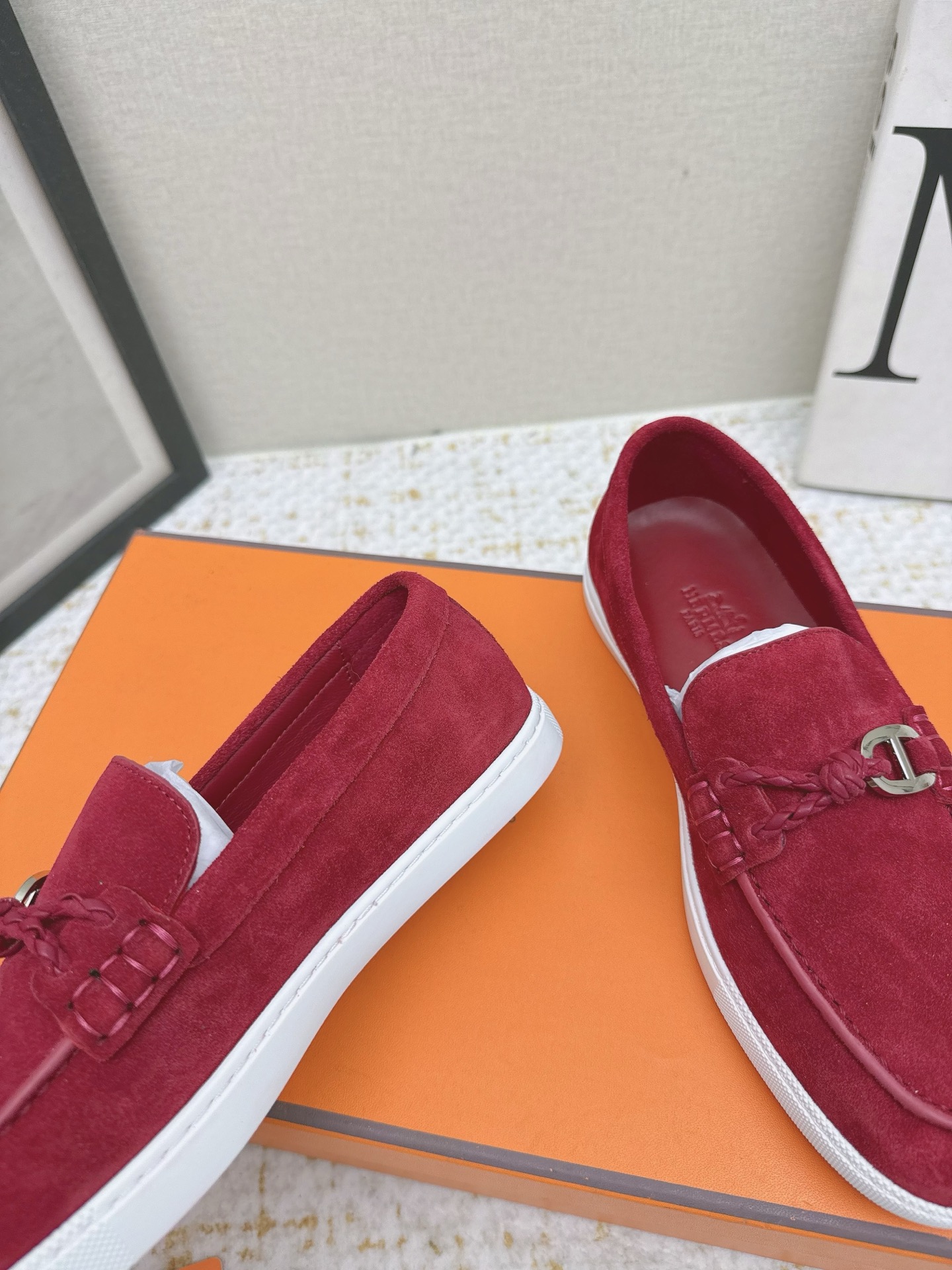 Hermes Shoes Loafers Cowhide