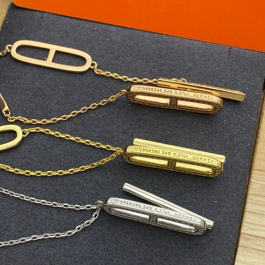 Hermes Jewelry Bracelets Pig nose thin chain