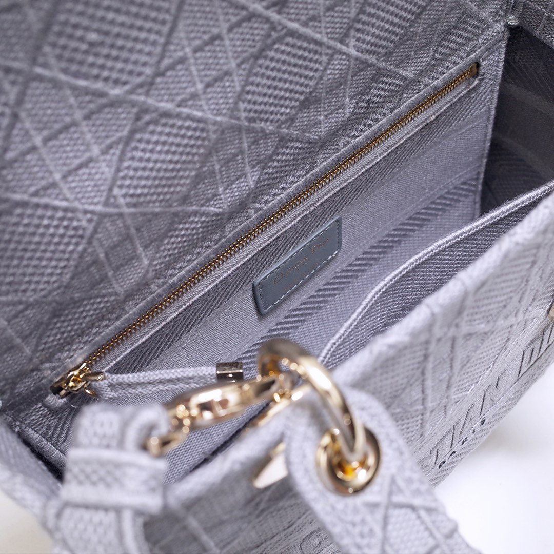 10A + top quality Dior Medium Lady D-Lite Bag M0565 LM003 24cm