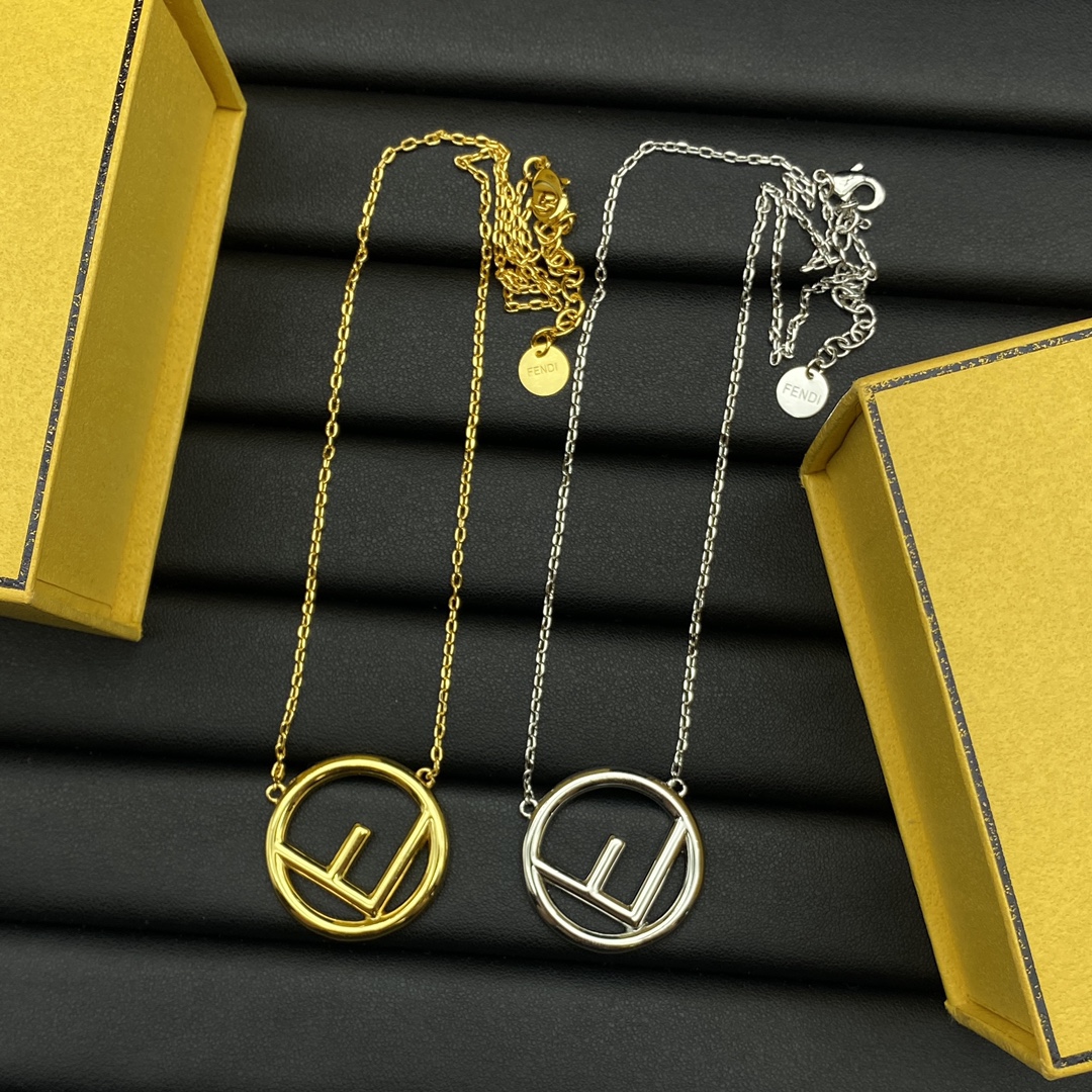 Fendi Jewelry Necklace Big Standard Design