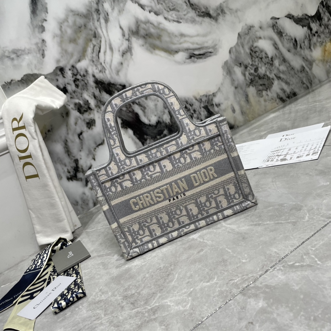 10A + top quality Mini Dior Book Tote 0175 XB041 23cm