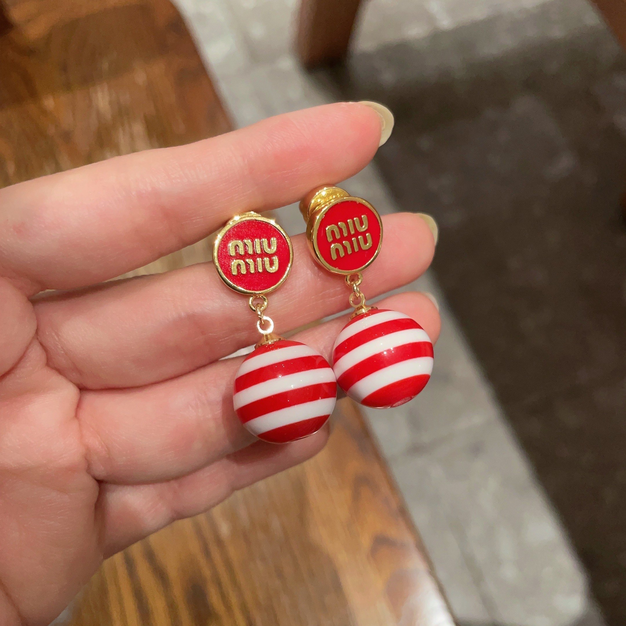 Miu Miu Jewelry Earring letter design earrings